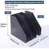 Collapsible Magazine File Holder with 2 Vertical Compartments Foldable Binder Holder for Desk Binder Storage Organizer Plastic Magazine Holders for