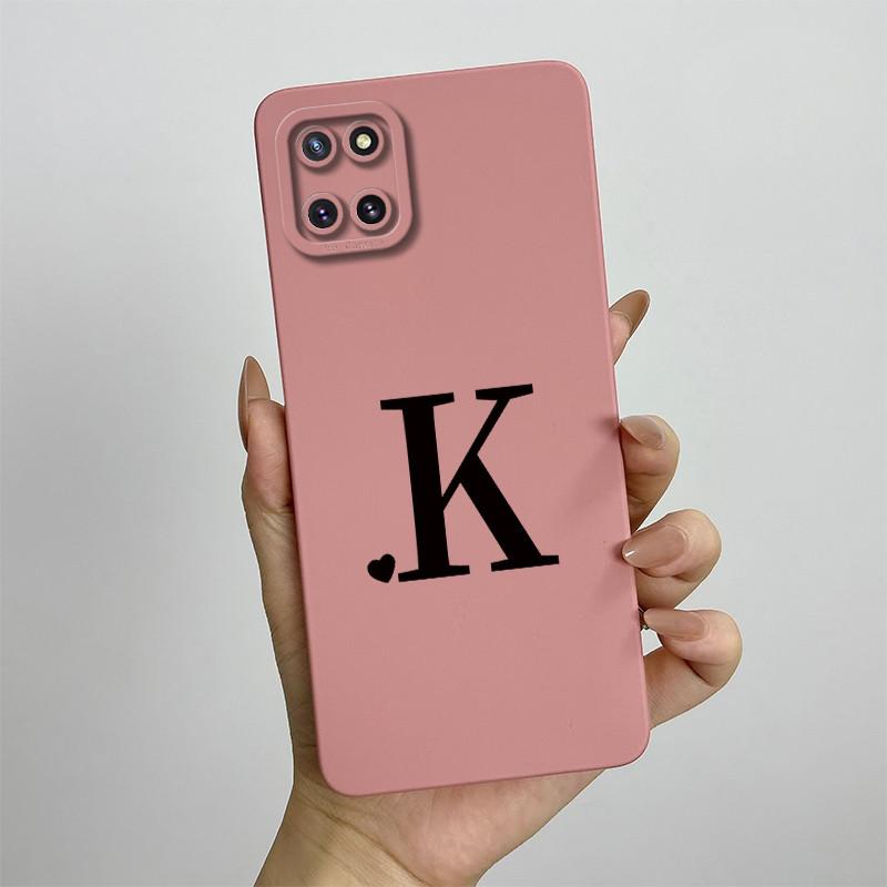 For Samsung Galaxy Note10 Lite Case SM-N770F 6.7'' Cute Initial Letters Cover Soft TPU Phone Case For Samsung Note 10 Lite Bags