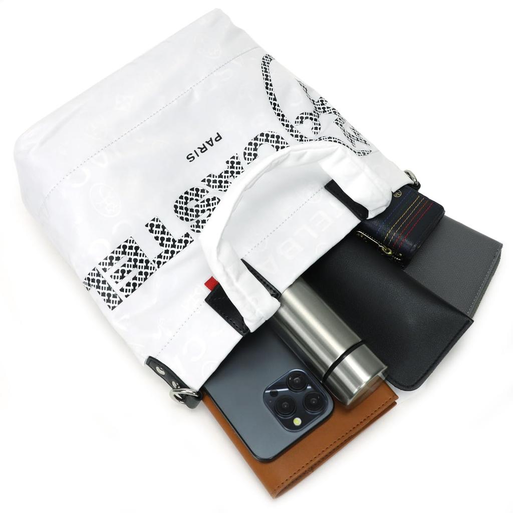 Castelbajac Pase 2-Way Tote Bag with Shoulder Strap, No. 31523, Black