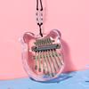 8 Tuşlu Mini Kalimba Şeffaf Kristal Kalimba Akrilik Baş Parmak Piyanosu Akustik Parmak Piyanosu Taşınabilir Müzik Aleti