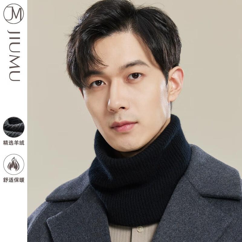 JIUMU Men s Cashmere Knit Neck Warmer