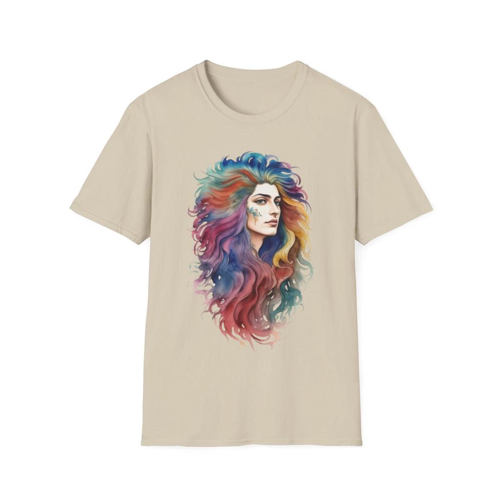 Retro Watercolor Hairstyle T Shirt, Vintage Hair Tee, Stylist Graphic Shirt
