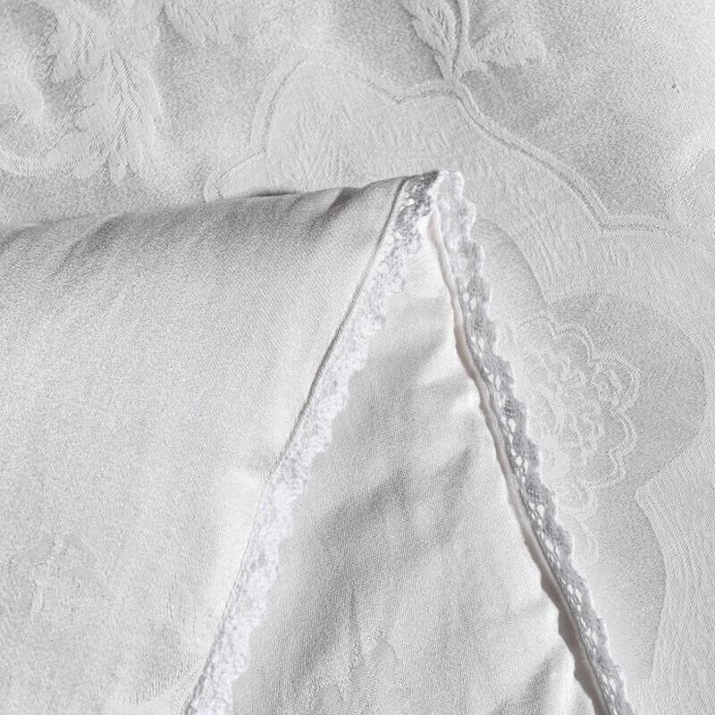 All-Season Jacquard Silk-Filled Duvet