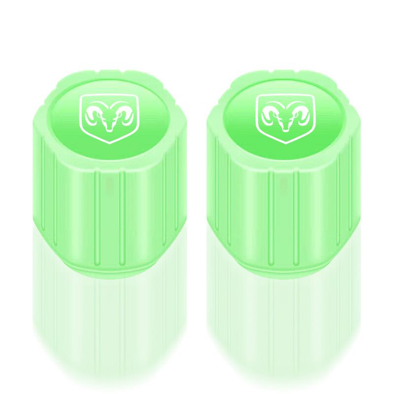 

Светящиеся колпачки ниппелей автомобильных шин Флуоресцентные колпачки для мотоциклетных колес для Dodge Journey Ram 1500 Dart Dakota Durango Challeager NITRO SRT Charger 2pcs