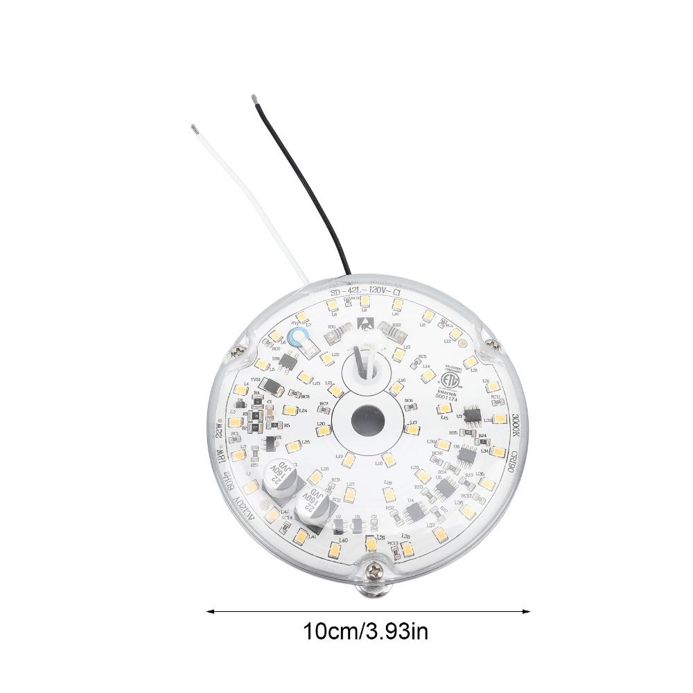Aluminum Ceiling Fan Light Kit 3.93 Inch Fan Light Panel Universal Magnetic Mount Light Hallway