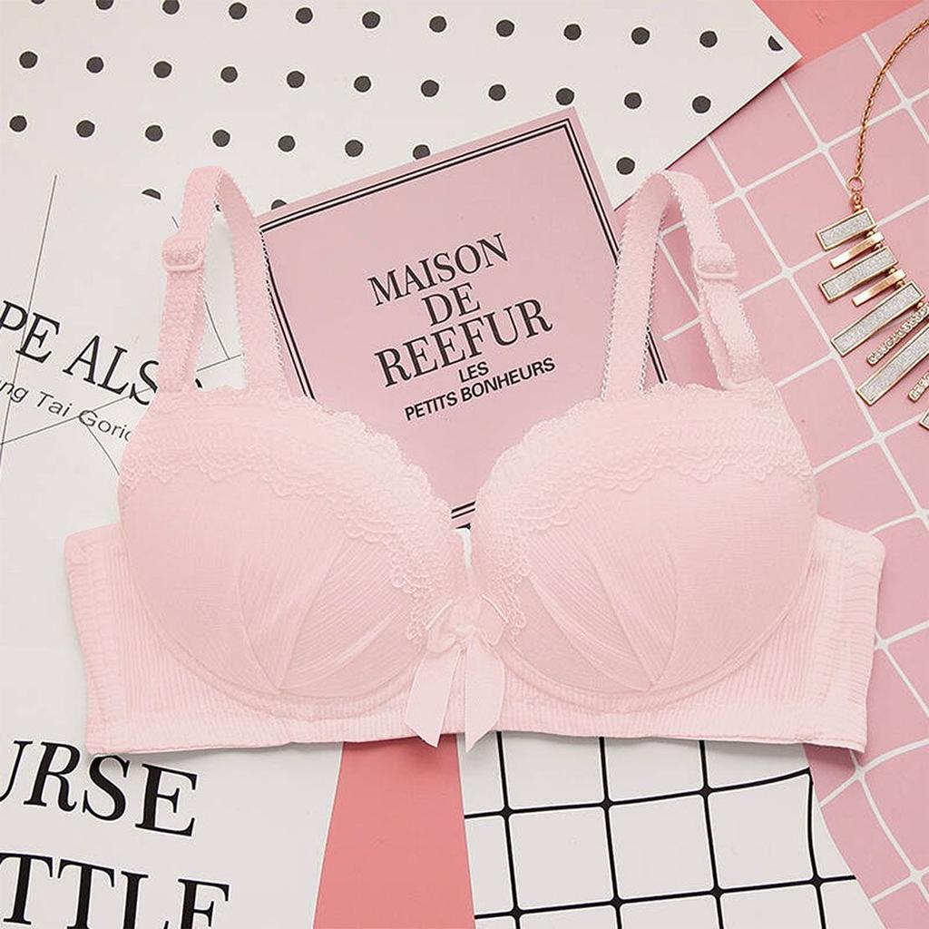 Push Up Bras For Women Solid Underwear Female Brassiere Girls Simple Bras