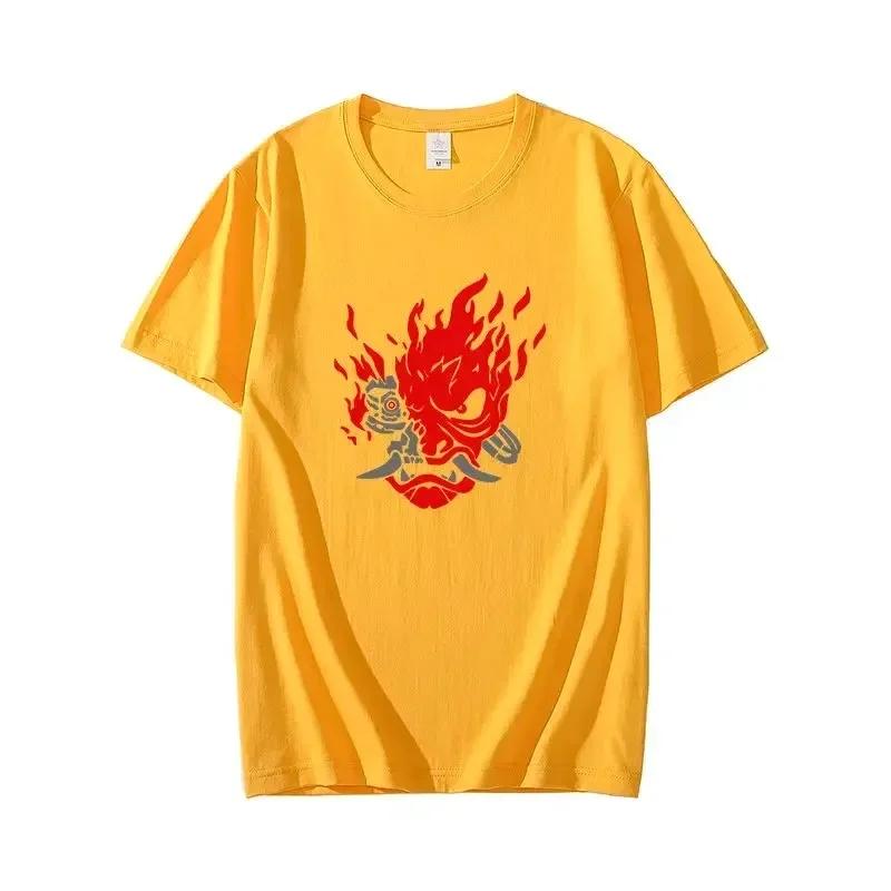Summer Cotton Game Printed T Shirt Fashion Oversized Men T-Shirt Casual Women Short Sleeve Tops Unisex Streetwear Y2k Clothes