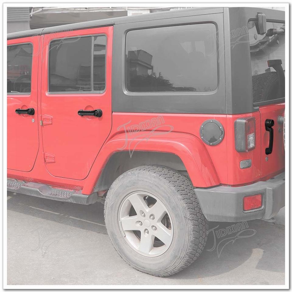 JIDIXIAN Car Exterior Door Tailgate Handle Assembly Fit for Jeep Wrangler JK 2007-2018 Front Rear Left Right Replacement Parts