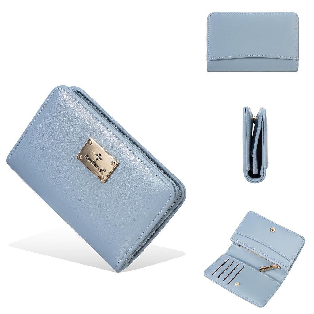 Stylish Women's Short Wallet & Card Holder with Zipper Coin Purse