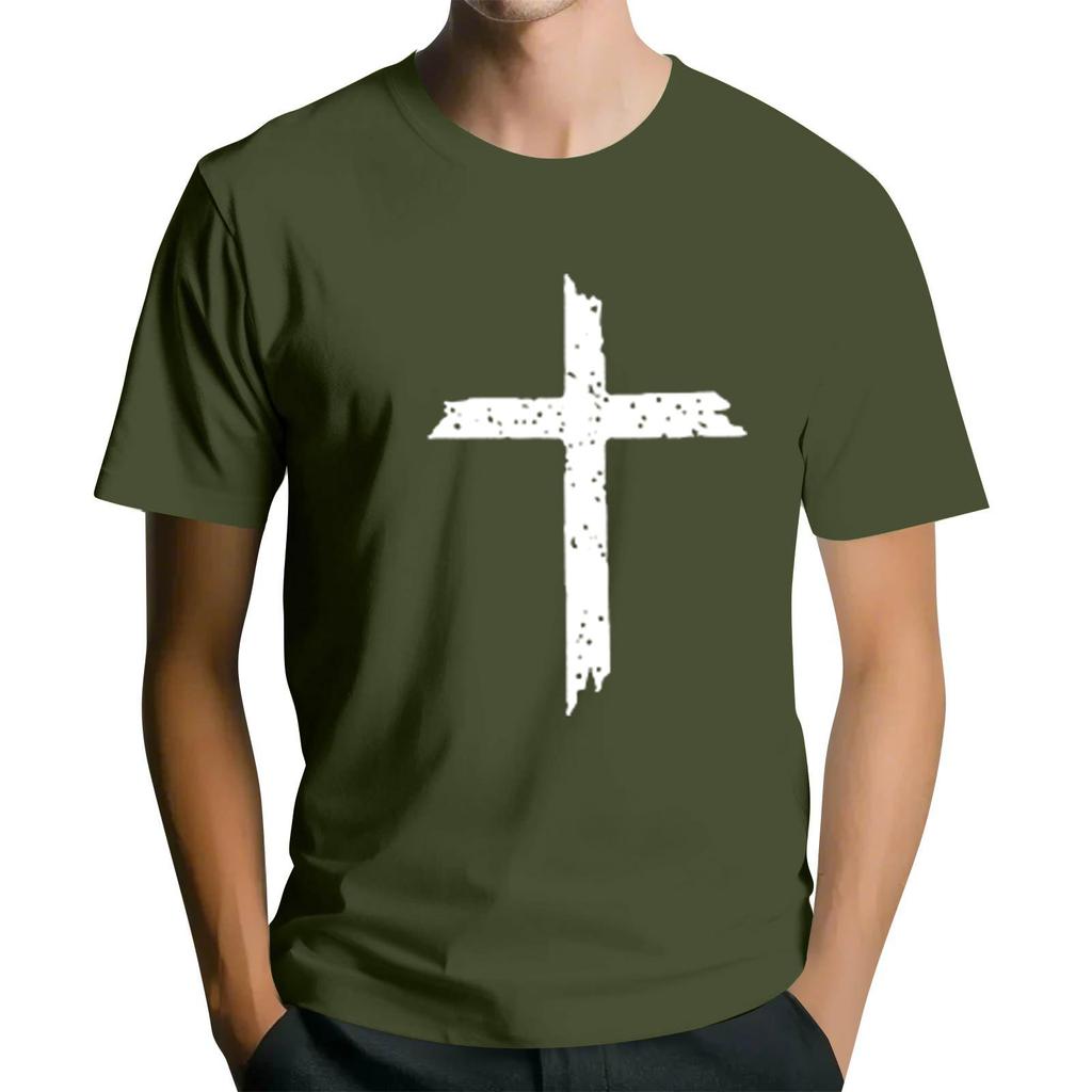 Beliebtes Herren T-Shirt mit Aufdruck, Rundhals, Kurzarm