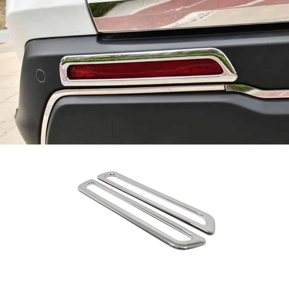For Honda CRV CR-V 2023 2024 2025 ABS chrome Rear Fog Lights Cover Tail Lamp Foglight Trim Frame Car Sticker Accessories