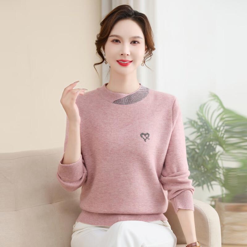 YUZHAOLIN Women's Plus Velvet Warm Knit Sweater