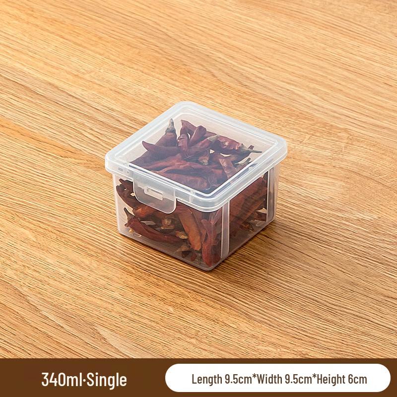 Transparent Divided Spice Storage Container