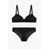 Women S meSh Padded Triangle Bra   Brief Set 0825181502 0825111502