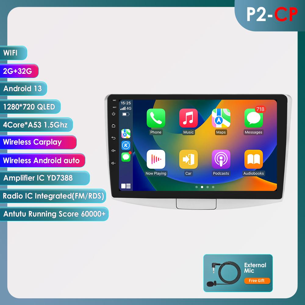 

Hizpo Android 13 Автомобильное радио VW Passat B7 CC 2010-2015 Мультимедиа Видеоплеер Навигация GPS Carplay QLED Сенсорный экран Авто Стерео Интеллектуальный экран P2CP 4Core 2G 32G