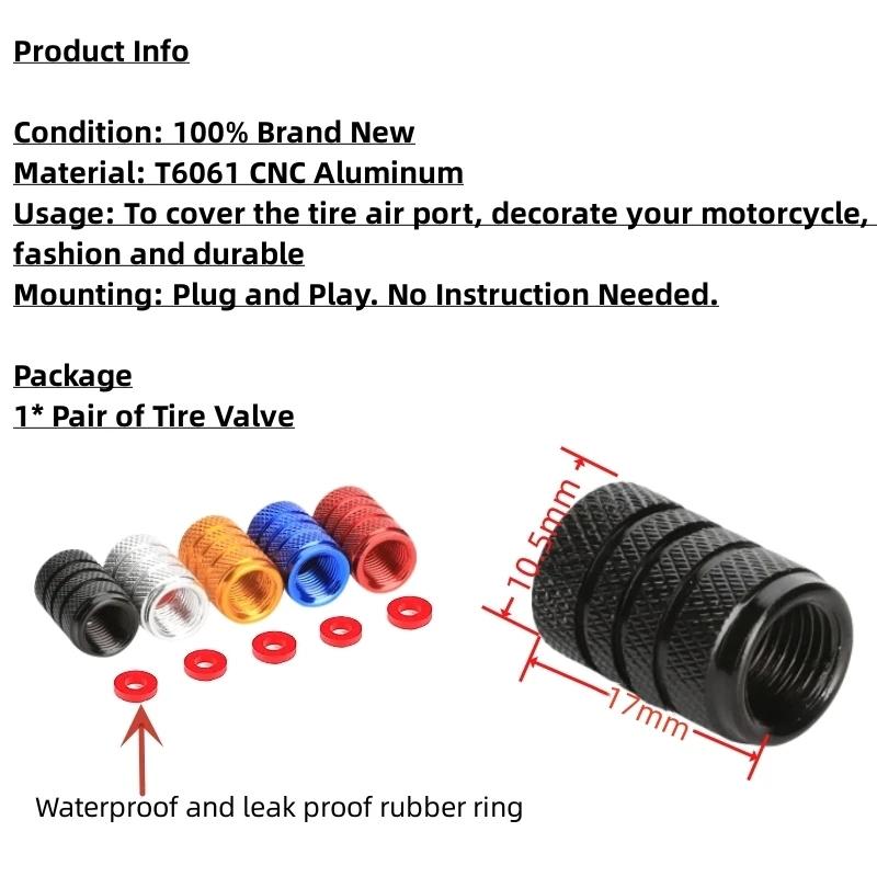 Motorcycle Wheel Tire Valve Stem Caps Dustproof Cover For Qjmotor Srt Srk Srv 250 300 550 650 800 S Qj 500S 300S Accessories