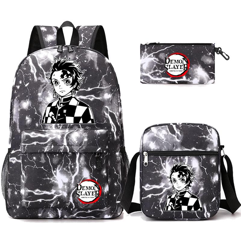 Anime Cosplay Velkokapacitní Bookbag Batoh Kreslený Laptop Unisex Studenti Chlapci Dívky Školní taška Cestovní ruksak Outdoorová taška