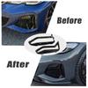 Pair Front Bumper Fog Lamp Cover Left Right Grille Trim Black for BMW G20 G21 3 series M340i M340iX 2018