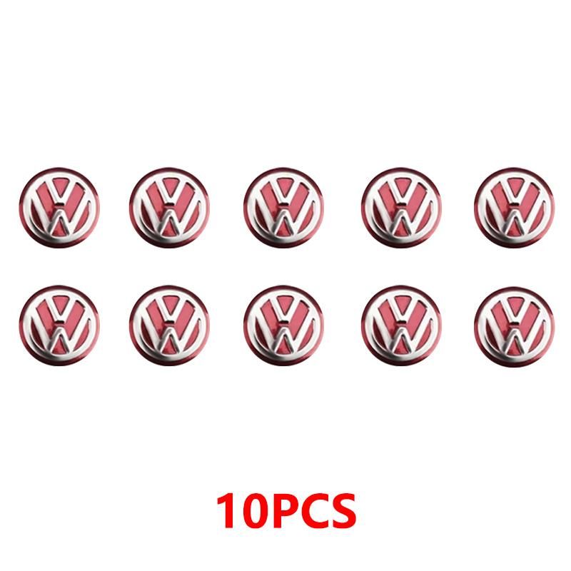 14/11mm Car Key Emblems Replacement Car Key Stickers For Volkswagen VW Polo Passat B5 B6 B7 Golf 4 5 6 Tiguan Jetta CC T5 Touran Ph6