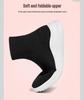 Spring & Autumn Flyknit High-Top Socks Shoes for Women & Men - Elastic Casual Short Boots