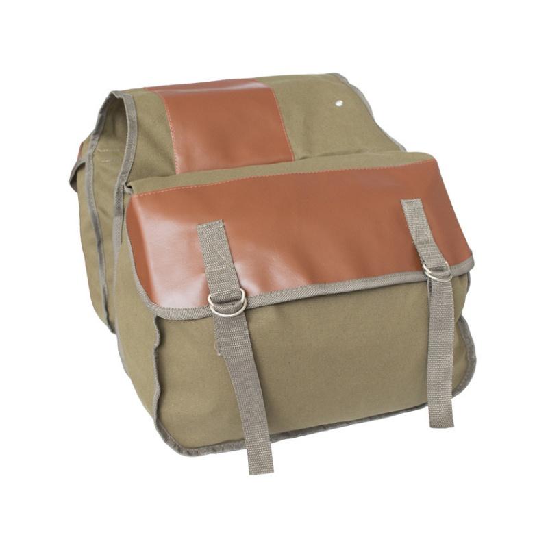 Weiße Satteltaschen Mit Retro-/Vintage-Clips