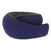 Neck Pillow Foldable Breathable Polyester Fiber Portable Memory Foam Travel Neck Pillow Navy Blue