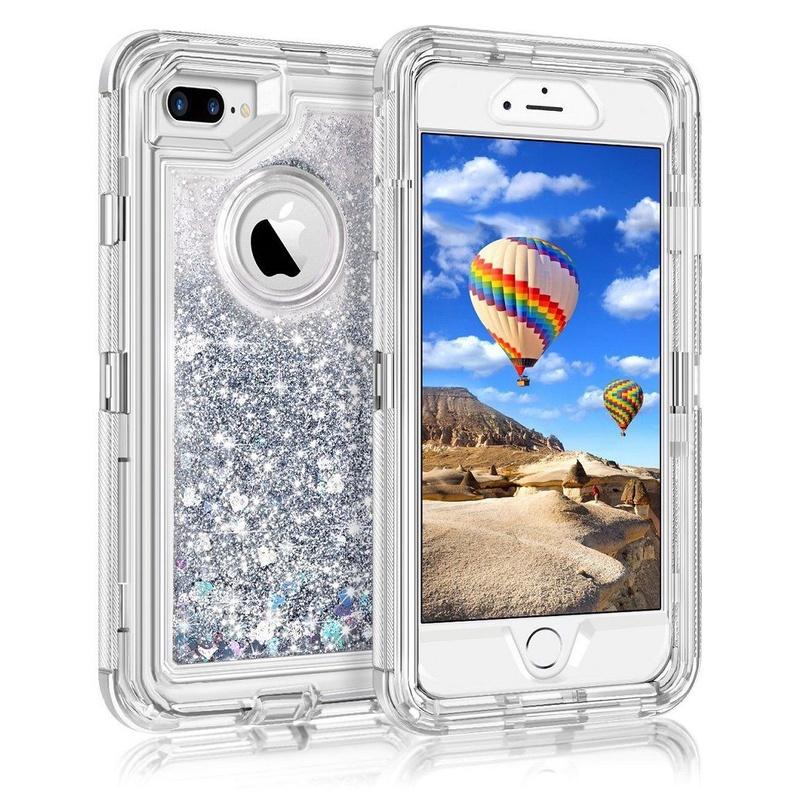 Shell Shockproof Defender Quicksand Glitter Liquid Case For Iphone 678px