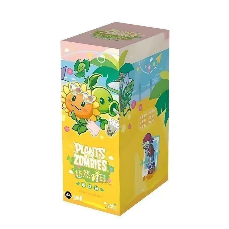 Official Genuine New Plants Vs. Zombies Fantasy Universe Combo Set Rubber Man Collectible Cards Anime Merchandise Gifts