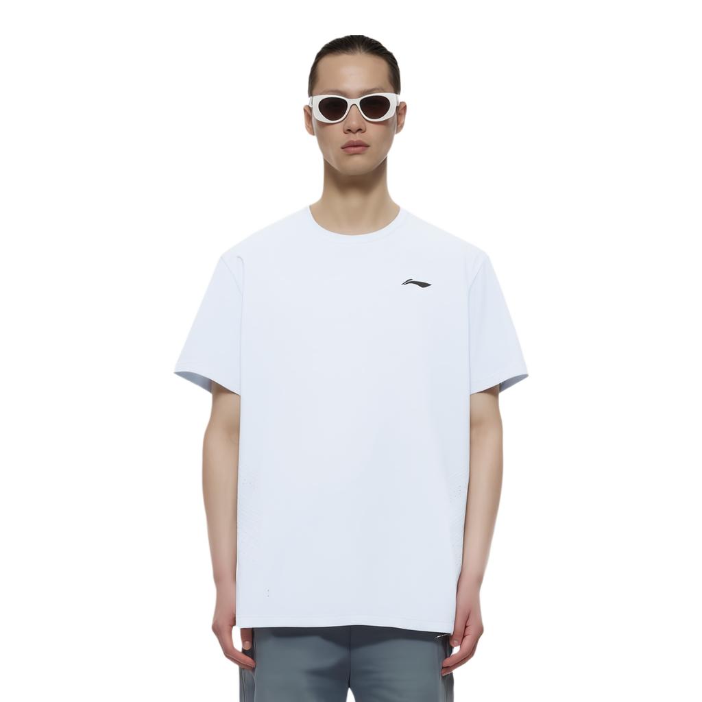 Li-Ning Comfortable Sports Casual Simple Cooling T-Shirt Men Tops Folk-Blue ATSV333-4