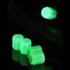 4Pcs Universal Fluorescent Car Tire Valve Caps Luminous Stem Caps ABS Dust-Proof Decorative Tires Stem Covers