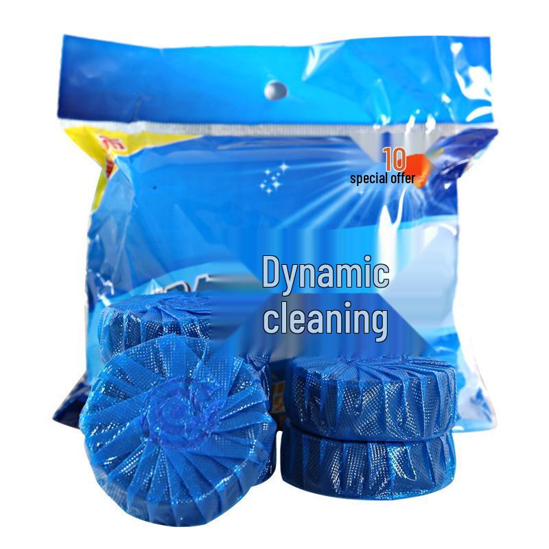 Toilet Bowl Cleaner with Jasmine Fragrance - Blue Bubble Cleaning Block