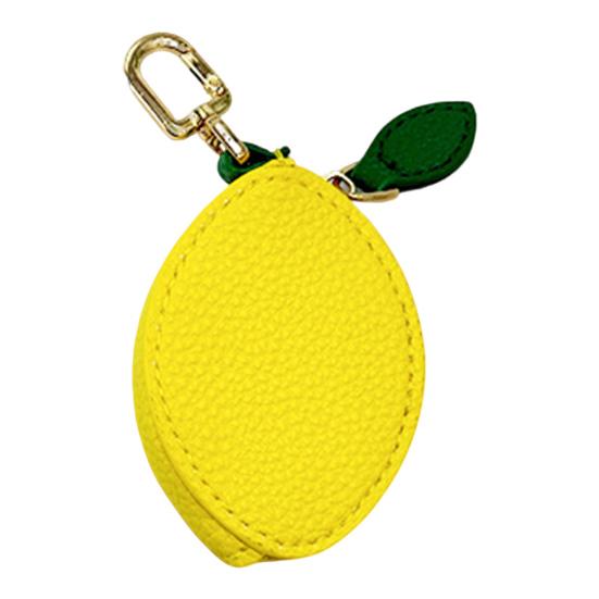 Cute Fruit Coin Purse Bag Charm Mini Fruit Coin Wallet Zipper Change Purse Keychain Charm for Handbag Tote Wallet Accessories