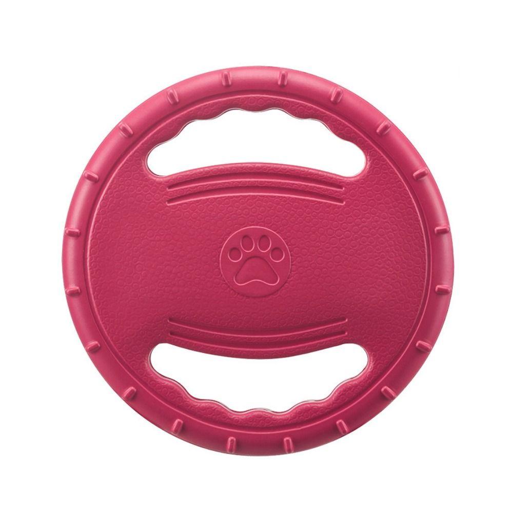 

Игрушка летающий диск для питомца, устойчивая к укусам, интерактивные игрушки для собак, летающие диски, чистка зубов розы красного