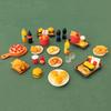 6Pcs/10Pcs/Set Miniature Dollhouse Hamburger Coke Cup Fast Food For Doll House Play Kitchen Ice Cream Accessories Toy