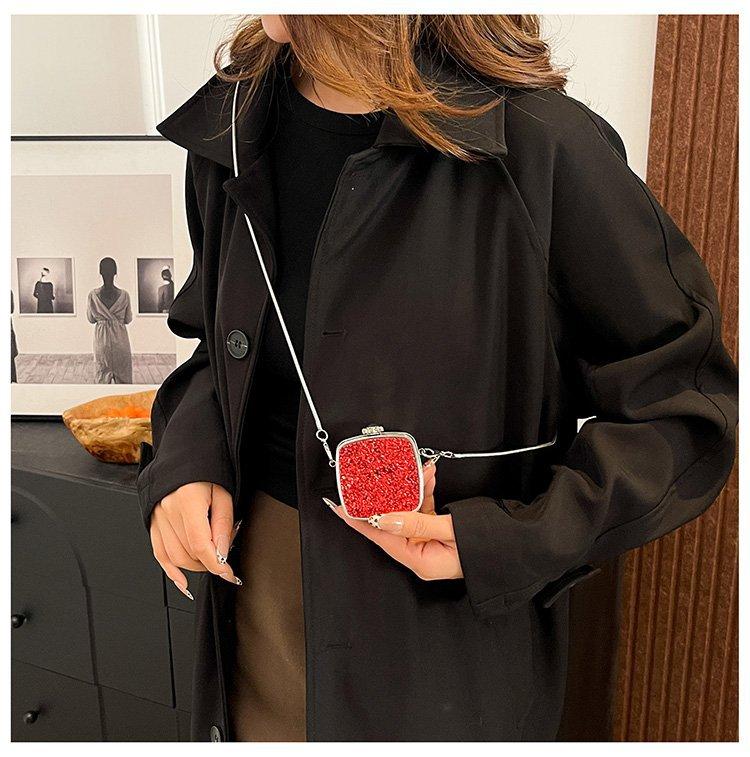 

Sparkling Luxury Designer mini small shoulder bags Evening bag Purses and handbag funny shape Clutch purse Party bag