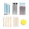 24-Piece Cross-Border Pottery Tool Set - DIY Clay Sculpting & Polymer Crafting Tools