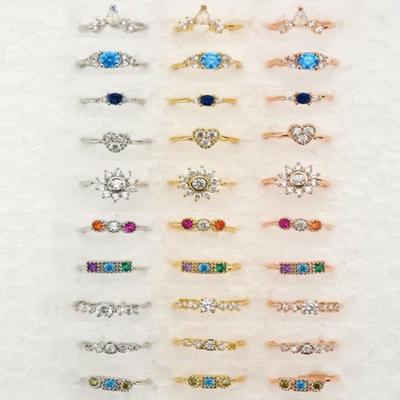 0.8X8MM Colored Zircon Nose Ring - Trendy European & American Pierced Nose Jewelry 