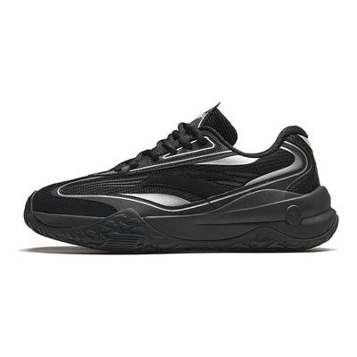 Comfortable Versatile Thick Sole Low Top Lifestyle Casual Shoes Women Sneakers Black 922418870-3