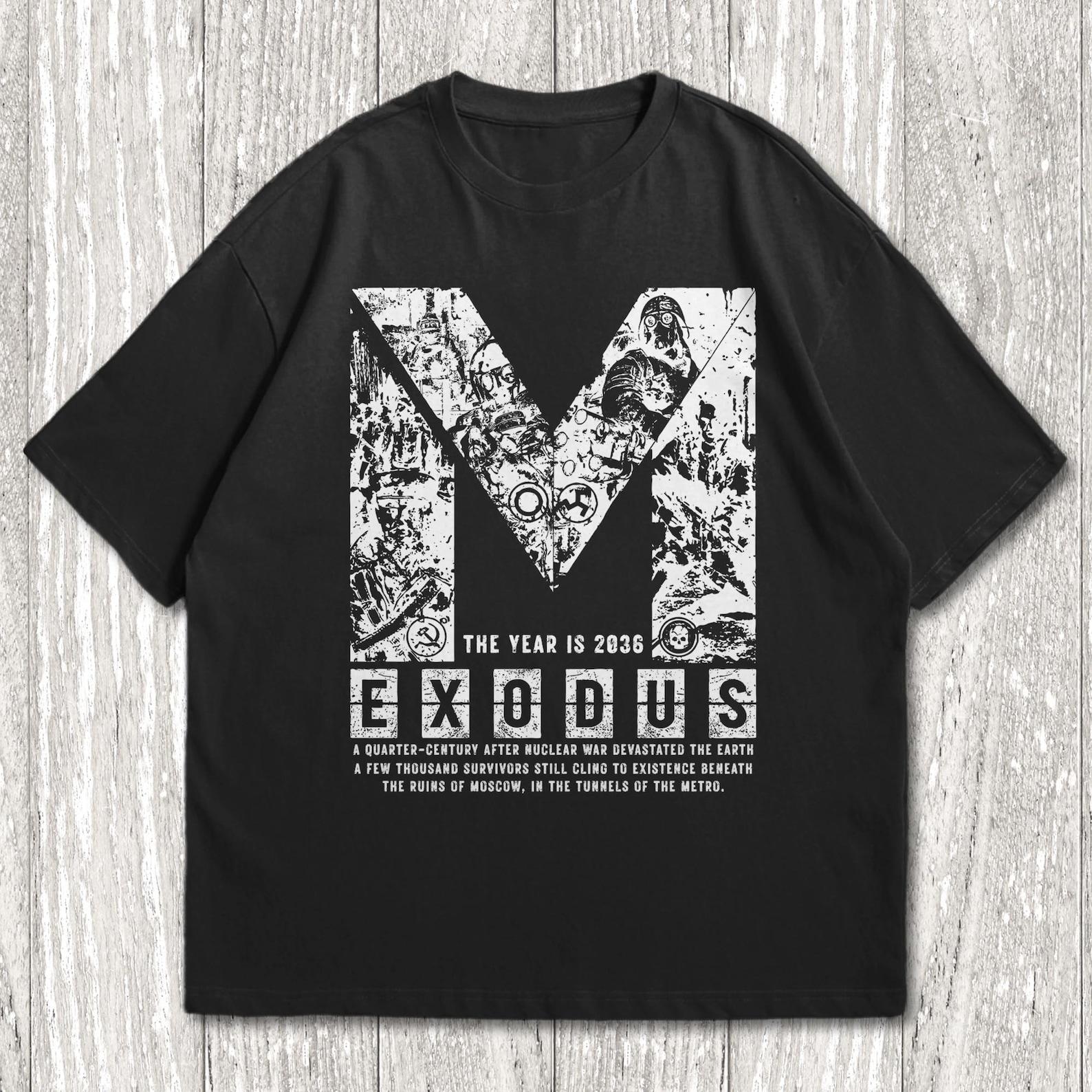 Metro Exodus T-Shirt, Horror Video Game Shirt, Shouter Video Game Tee 2XL
