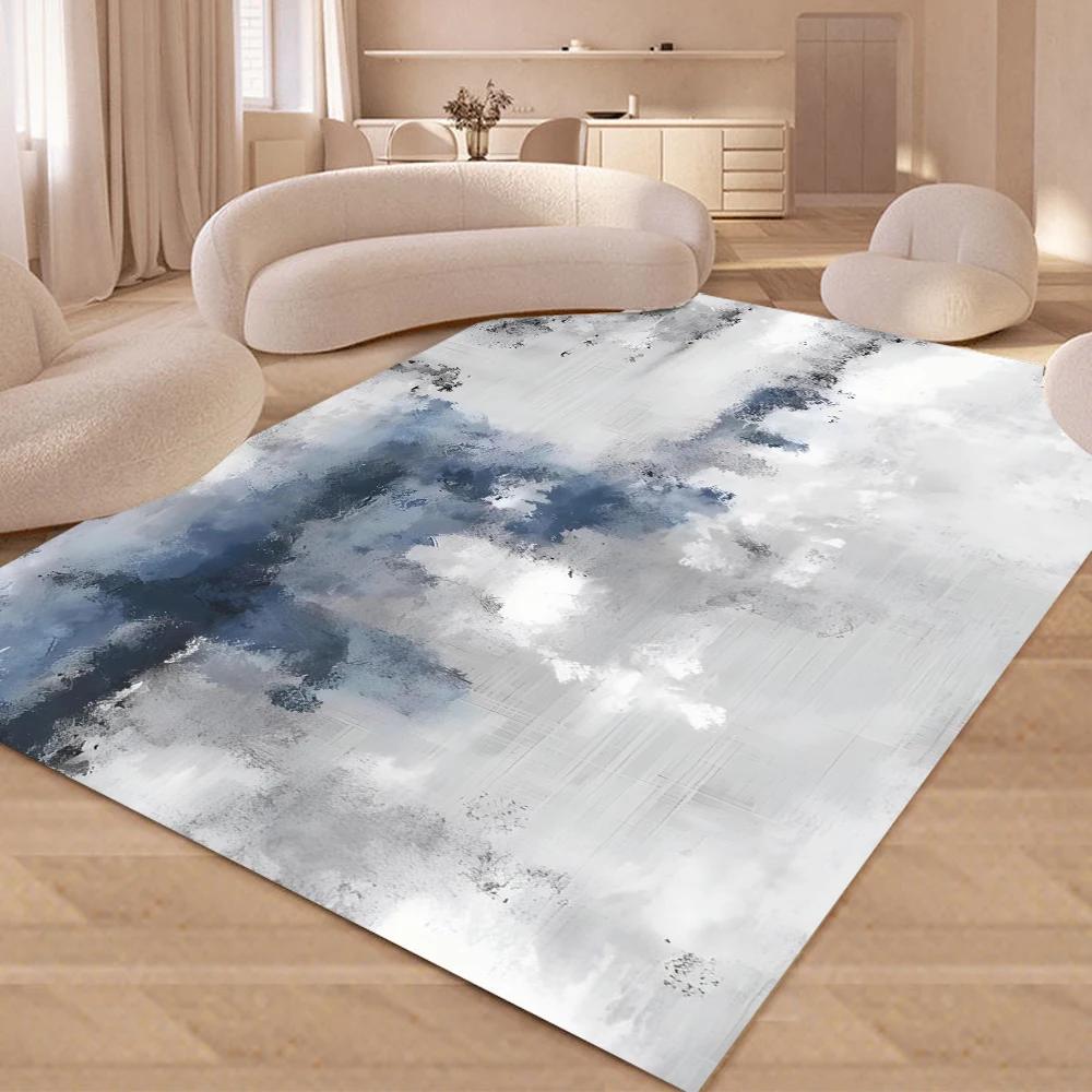 High-End Abstract Design Soft Carpet For Living Room, Bedroom And Kitchen, Anti-Slip Floor Mat, Home Decoration