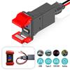 12V/24V 20A Waterproof Marine Grade Momentary ON OFF Red Backlight Rocker Switch for Car Boat RV Truck Horn Winch Polarity Start Battery Switches5