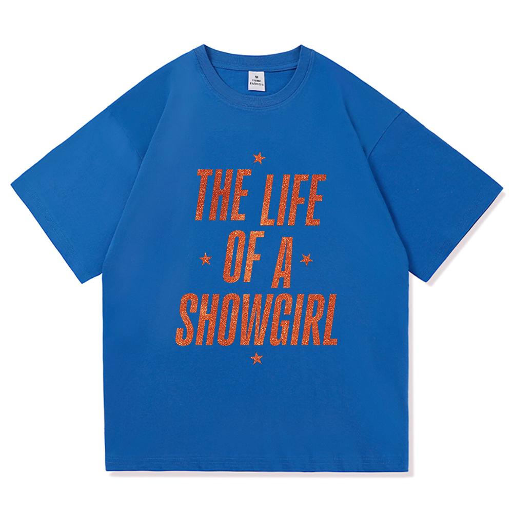

New Album The Life of A Showgirl T Shirt Fashion UnisexWomen Aesthetic TS12 TShirt Unisex High Quality Vintage Cotton Tees Shirts L