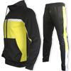 Men's Contrast Color Sweater Two-piece Hooded Autumn Jacket Sportswear Casual Clothes Suit
