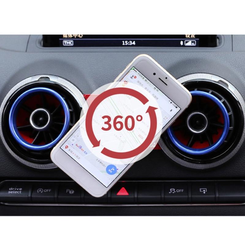 Car Phone Bracket Air Vent Mount Car Holder Stand 360 Degree Rotatable For Mobile Phone GPS