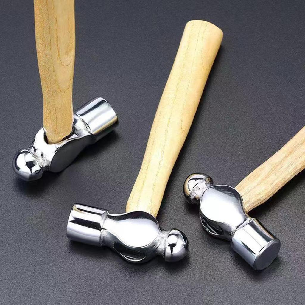 Mini Hammer Smashing Walnut Round Head Wooden Handle Hammer Car Escape Tool Hand Hammer Multifunction Mini Hammer