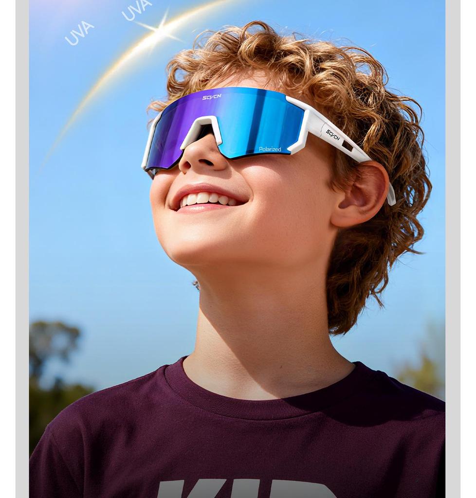 SCVCN Winddichte Brille für Kinder für Radfahren, Skateboarden und Outdoor-Sportarten