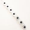 925 Sterling Silver Black Onyx Gemstone Jewelry Handcrafted Chain Bracelet 9" RB-7-17