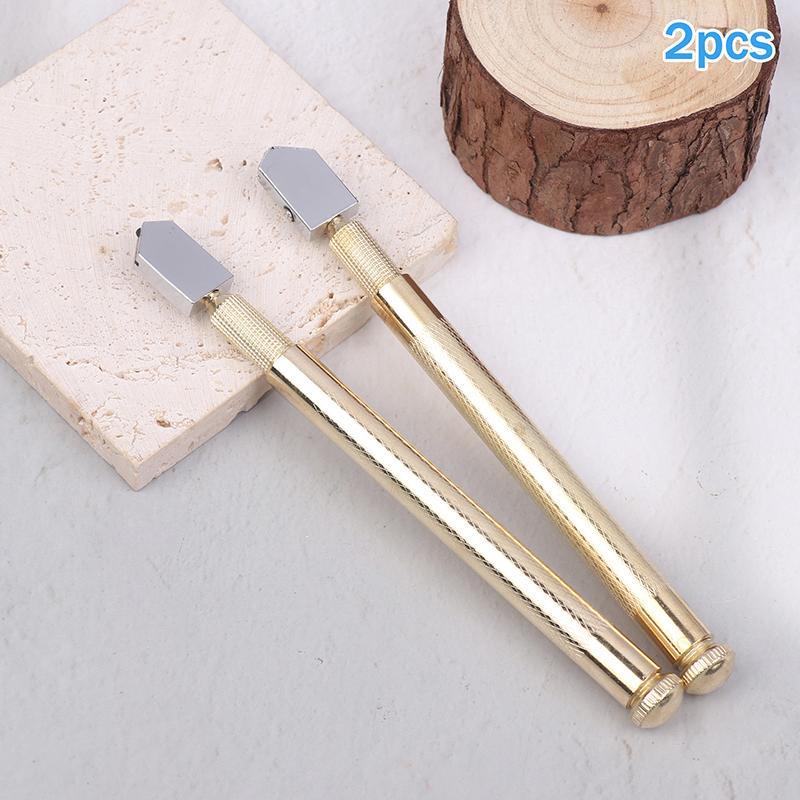2Pcs Glass Cutter Cutter Cutting Tool Anti-Skid Handle For Cutting Glass Minerals And Hard Surfaces