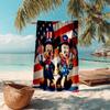 1pc Mickey Minnies Patriotic Celebration Cartoon Quick Dry Microfiber Bath Towel for Swimming Surfing Camping Unisex Holiday. SJT720123