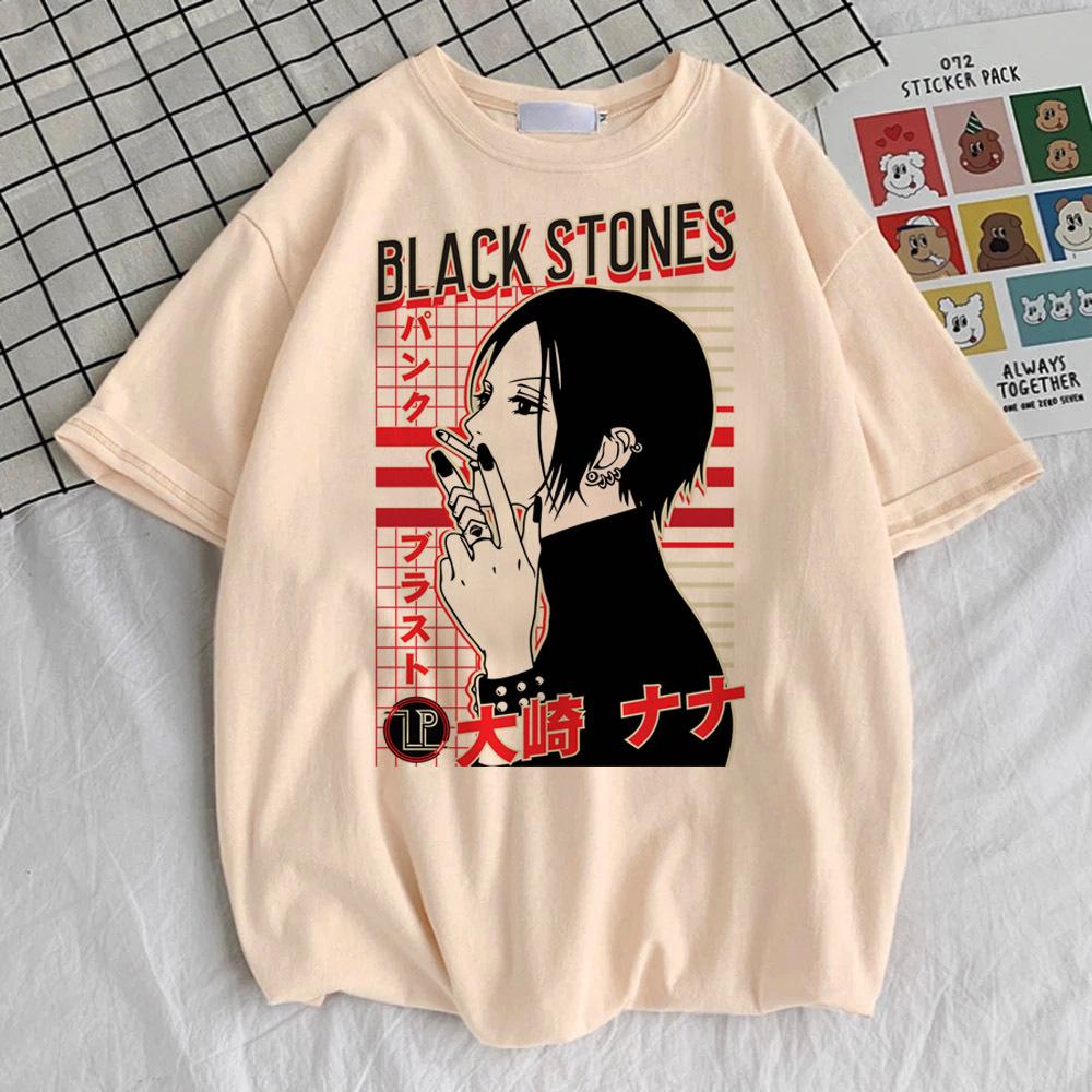 Nana Anime tshirt teen Psychedelic Breathable Grunge Comfortable top tees Pastel aesthetic Psychedelic Digital korean clothes